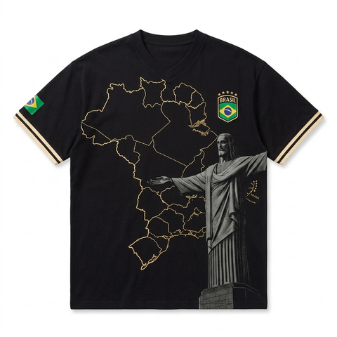 Brazil Black Jersey (Christ the Redeemer) WORLD CUP 2026